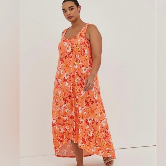 Torrid Super Soft Floral Maxi 3 - Picture 1 of 6